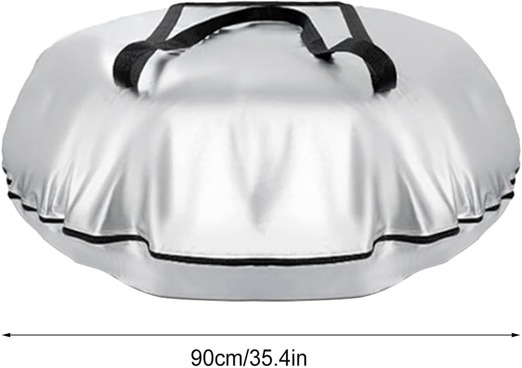 Spare Tire Bag - Heavy Duty 600D Oxford Waterproof Wheel Cover with Handle, Portable RV Tire Storage Protector for Car Trailer Camper RV Sedan Garage Use, Dustproof Scratch Resistant