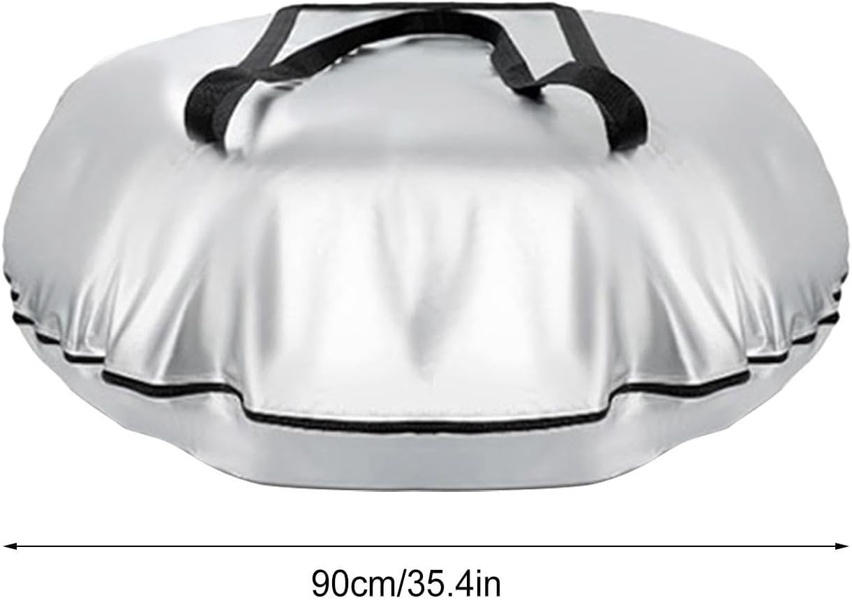 Spare Tire Bag - Heavy Duty 600D Oxford Waterproof Wheel Cover with Handle, Portable RV Tire Storage Protector for Car Trailer Camper RV Sedan Garage Use, Dustproof Scratch Resistant