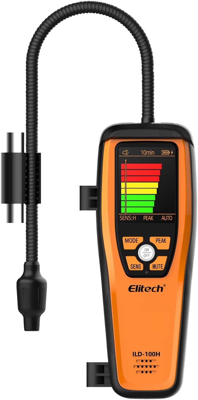 elitech hvac refrigerant leak detector heated diode sensor, main product view