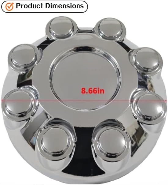 Wheel Hub Center Cap Chrome for Dodge Ram 1500 2006-2008, Ram 2500/3500 2003-2013 - Replace 52121450AA, 52121450AD