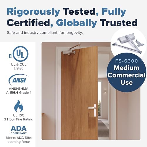commercial door closer heavy duty - automatic door shown in use