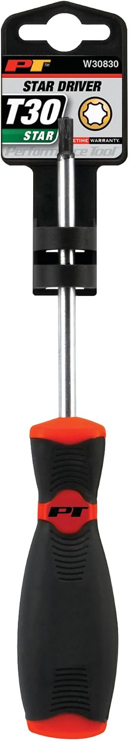 Performance Tool W30830 T30 X 4-Inch Professional Star Screwdriver With Magnetic Tip