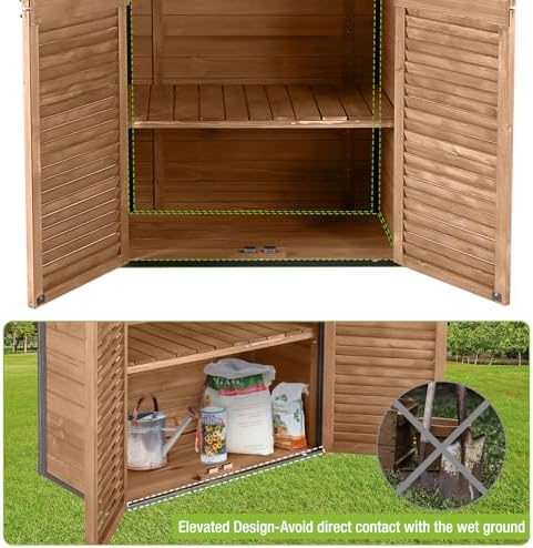 outdoor storage shed garden cabinet with strong iron, package contents