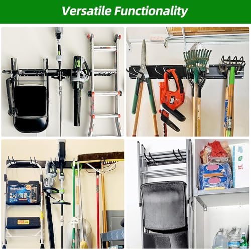 piyilo garage wall organizer, 48 inches adjustable garden, side view