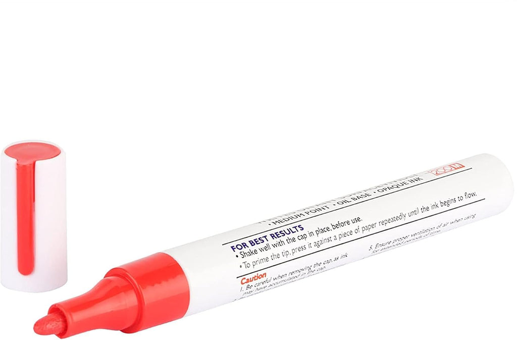 Aramox Tire Paint Pen, Professional Car Pencil Tire Paint Pen Mark Pens (Red)