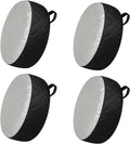 4PCS Car Tire Cover Set, Waterproof Dustproof Auto Spare Tire Storage Bag with Handle, Sun Rain Snow Vehicle Wheel Protector Cover, Fits 13-18 Inch Tires Diameter RV, SUV, Trailer(S)