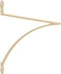 knape & vogt shelf bracket, satin gold, 12-inches, main product view