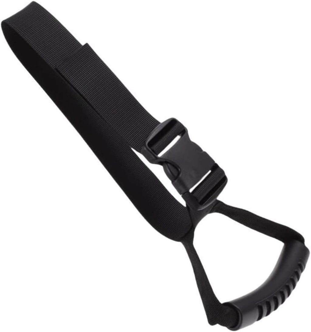 Car Door Handle Assist Strap, Adjustable Vehicle Entry Support Grab Grip Pouch Automotive Safety Cane Bar Accessory (Black)