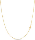 kezef dainty box chain necklace for women, gold, main product view