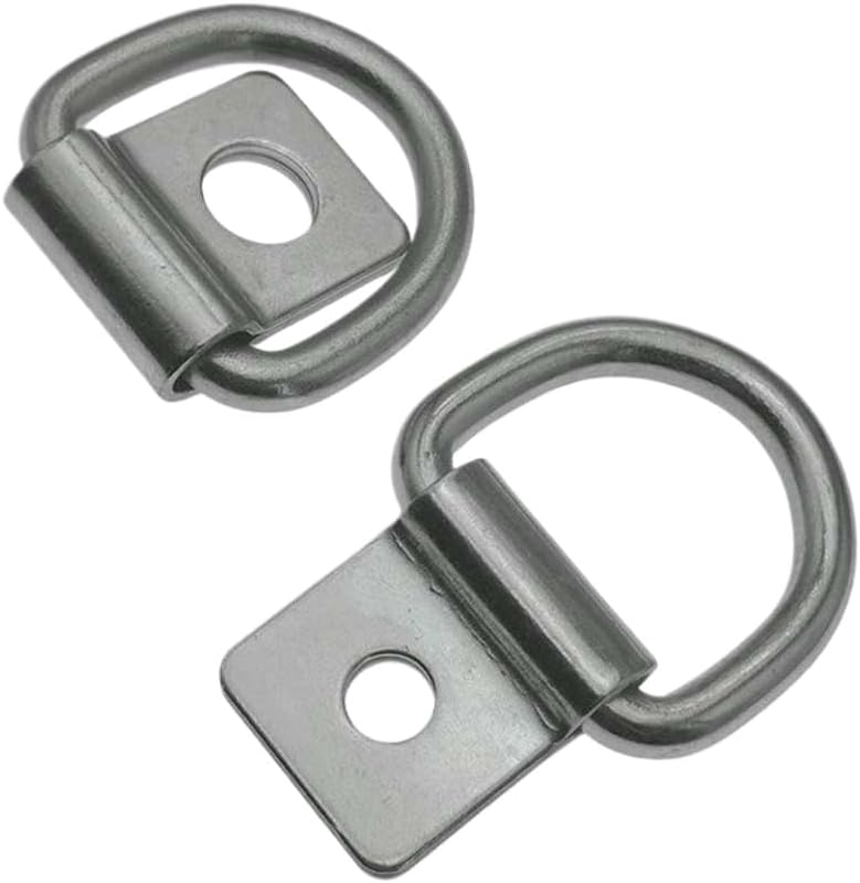 Galvanized Iron D Loop Tie Down Pull Hook for Towing Hitch Trailer Axles Warehouse Cargo Security