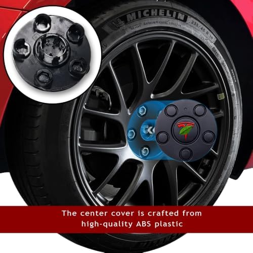 Center Caps Hubcaps Cover Aero Wheels for 18-inch Original Standard Rims Compatible with Model 3 (NOT Compatible with Model 3 Highland)