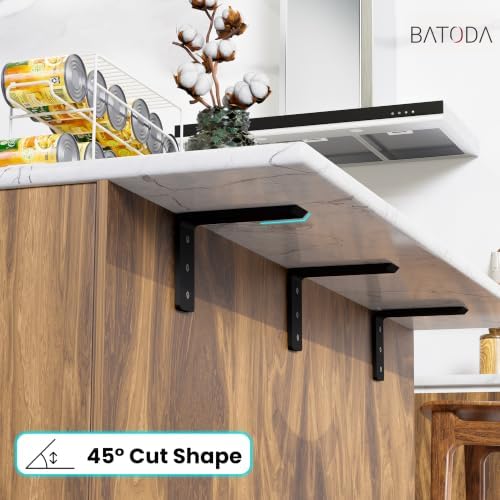 batoda 8” countertop support steel brackets (4 pcs) on a desk or shelf