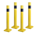 4 Pack 4" Diameter SpringBack Safety Bollard Post by OranclUS