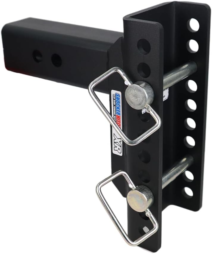 Shocker XR Combo Ball Hitch with Sway Bar Tabs, Fits 2-1/2" Hitch 10 Hole Chrome 2 & 2-5/16" Balls