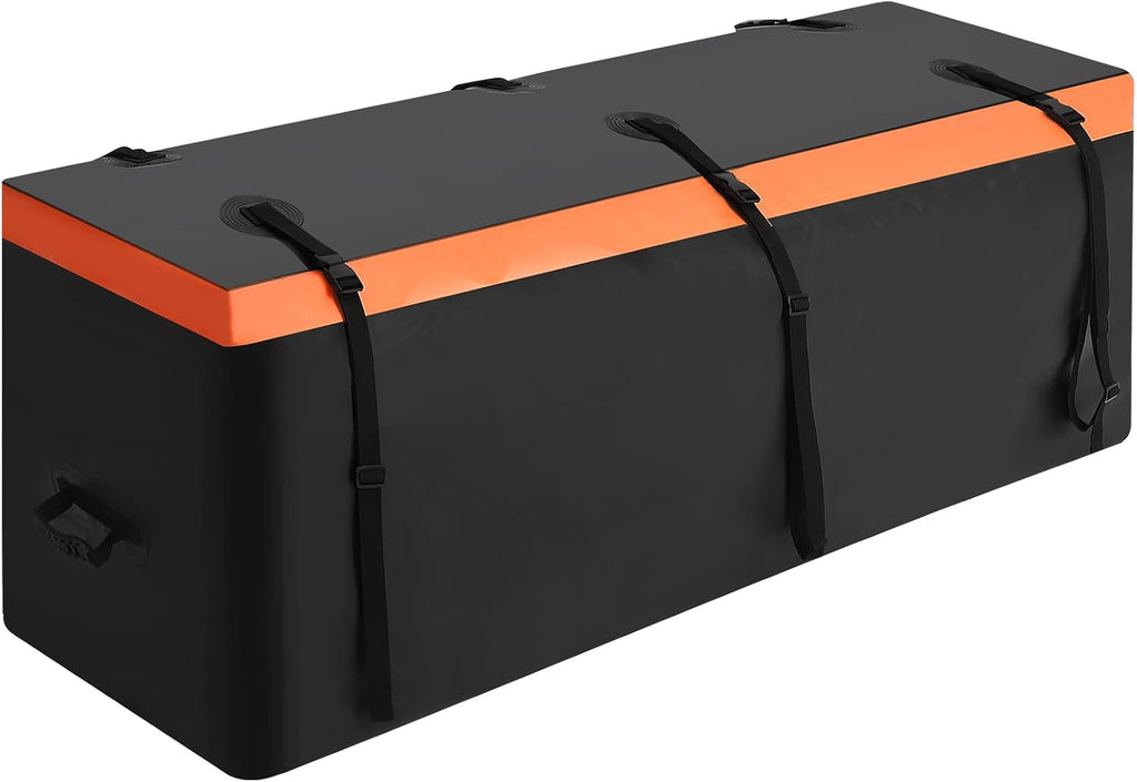 GarveeTech GarveeTech Hitch Cargo Carrier Bag 21 Cu Ft - Large Storage Space, Heavy Duty Waterproof Cargo Traveling Bag for Car Truck SUV ' Hitch Baskets, 6 Reinforced Straps