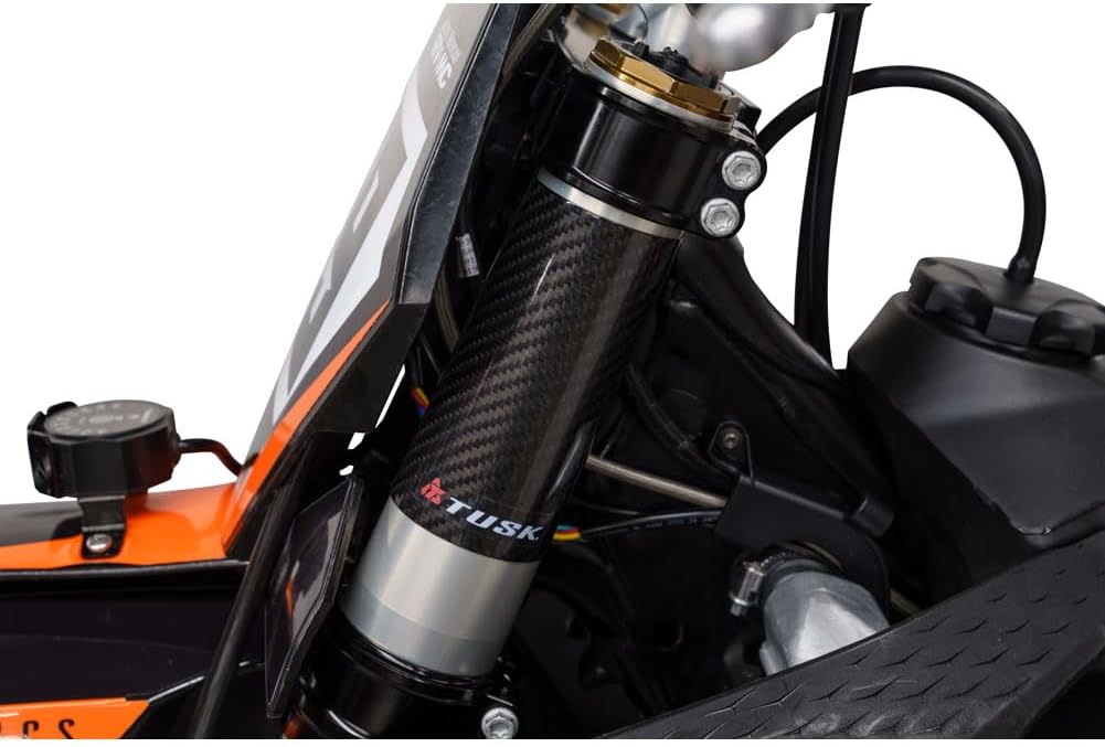 Tusk Carbon Fiber Registration Fork Wrap for Motorcycles with Inverted Style Forks Compatible with KTM HONDA YAMAHA KAWASAKI HUSQVARNA BETA GASGAS SHERCO SUZUKI
