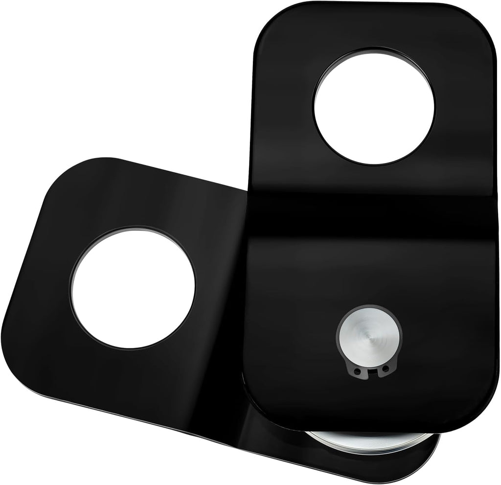 M MATI 8000 LBS Capacity Winch Snatch Block,Universal ATV UTV Heavy Duty Rope Pulley Block with Black Coating Fit for 3/16 to 5/16 inch Winch Cable