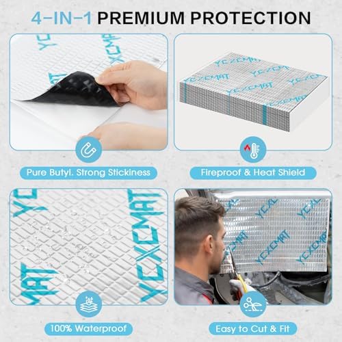 80 mil butyl sound deadening mat for car, package contents