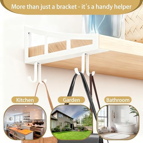 decorative shelf brackets 10 inch heavy duty floating, package contents