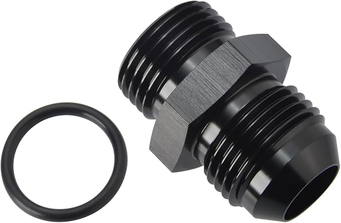 16AN Male Flare to 16AN ORB O-ring Boss Fuel Pump Rail Adapter Fitting Aluminum - Image 3