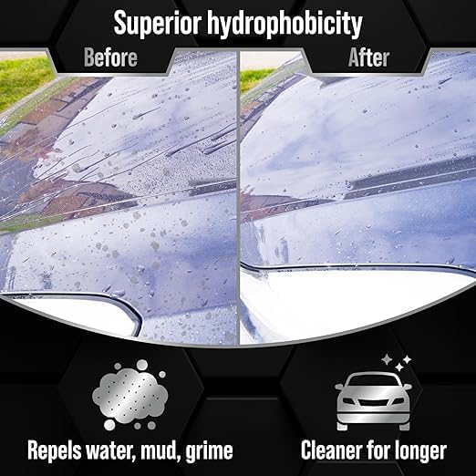Nanot ekas Ceramic Shine Coating Car, Nano 9H Hydrophobic Coating for Car Body Paint Protection, 50 ml