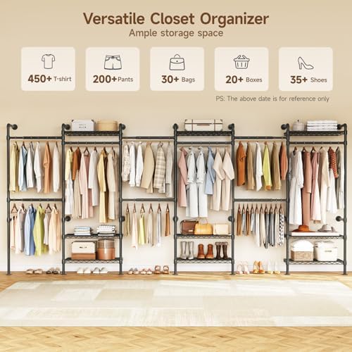 onbrill h6 wall mounted closet system, industrial pipe, view 9