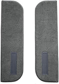 Door Panel Carpet Flooring Die Cut Cutpile - fits 1975-1986 Chevrolet K10 Inserts on Cardboard w/Vents (Black)