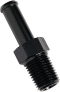 1/4 NPT Male to 3/8" Hose Barb Fitting Adapter Nipple Straight Aluminum Black by Podavelle