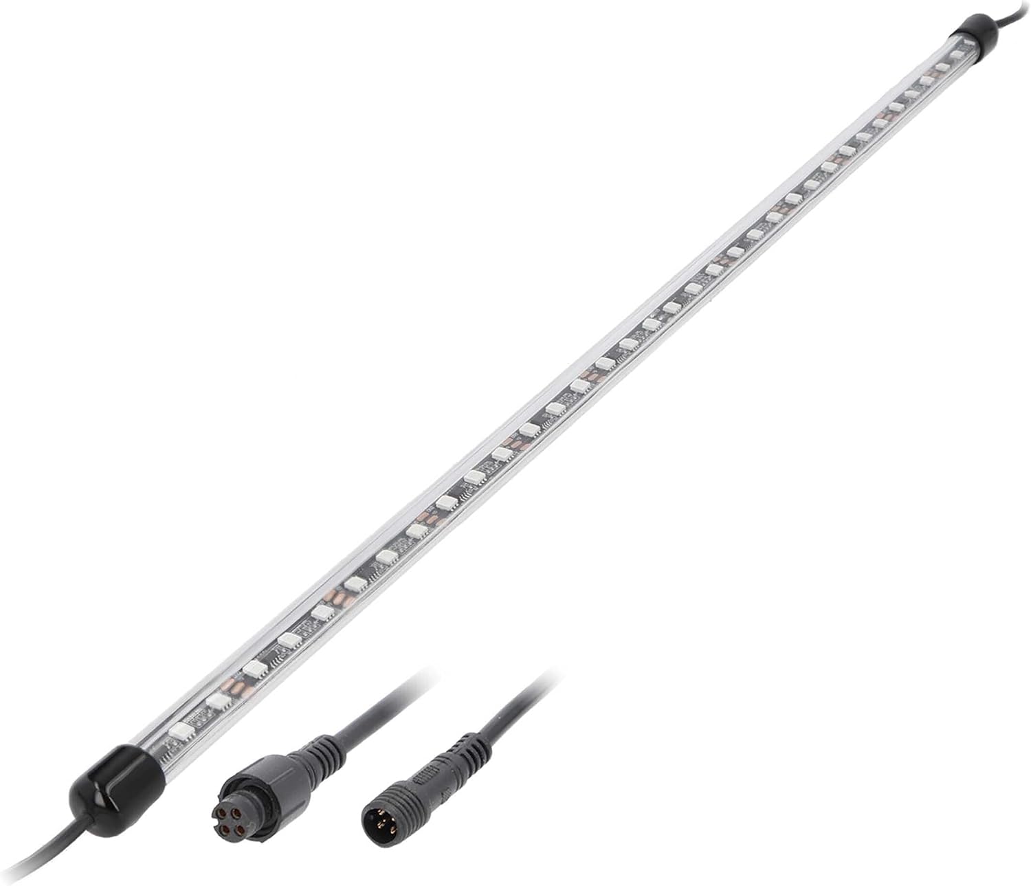 Heise by Metra 28 Inch Chasing LED Tube for Vehicle Accent Lighting, IP67 Waterproof, Aluminum Alloy, RGB Color Changing