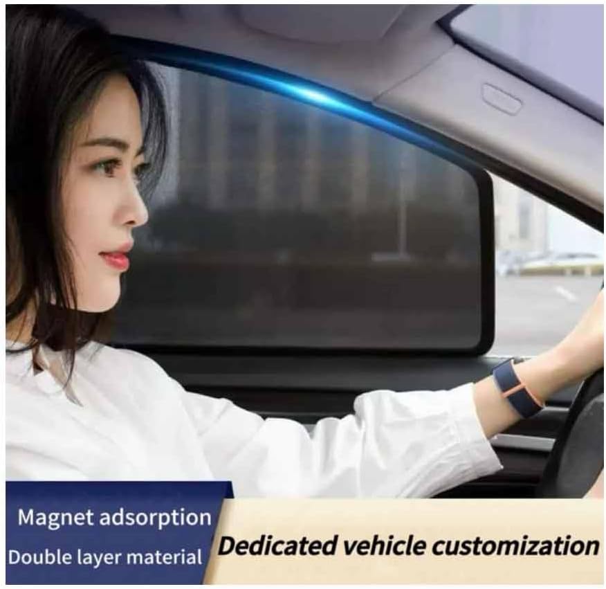 for BMW X3 G01 2017-2024 Car Side Window Sunshades, Magnetic Breathable Mesh Shades UV Protection Sun Blocker Foldable Travel Accessories,H/Rear Windshield+6 Side Windows