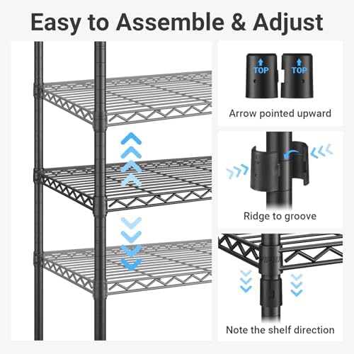 vipek v40 heavy duty clothes rack, modular closet showing dimensions