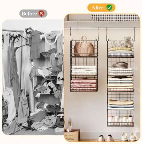 yuyetuyo 5 tier closet hanging organizer and storage, view 9