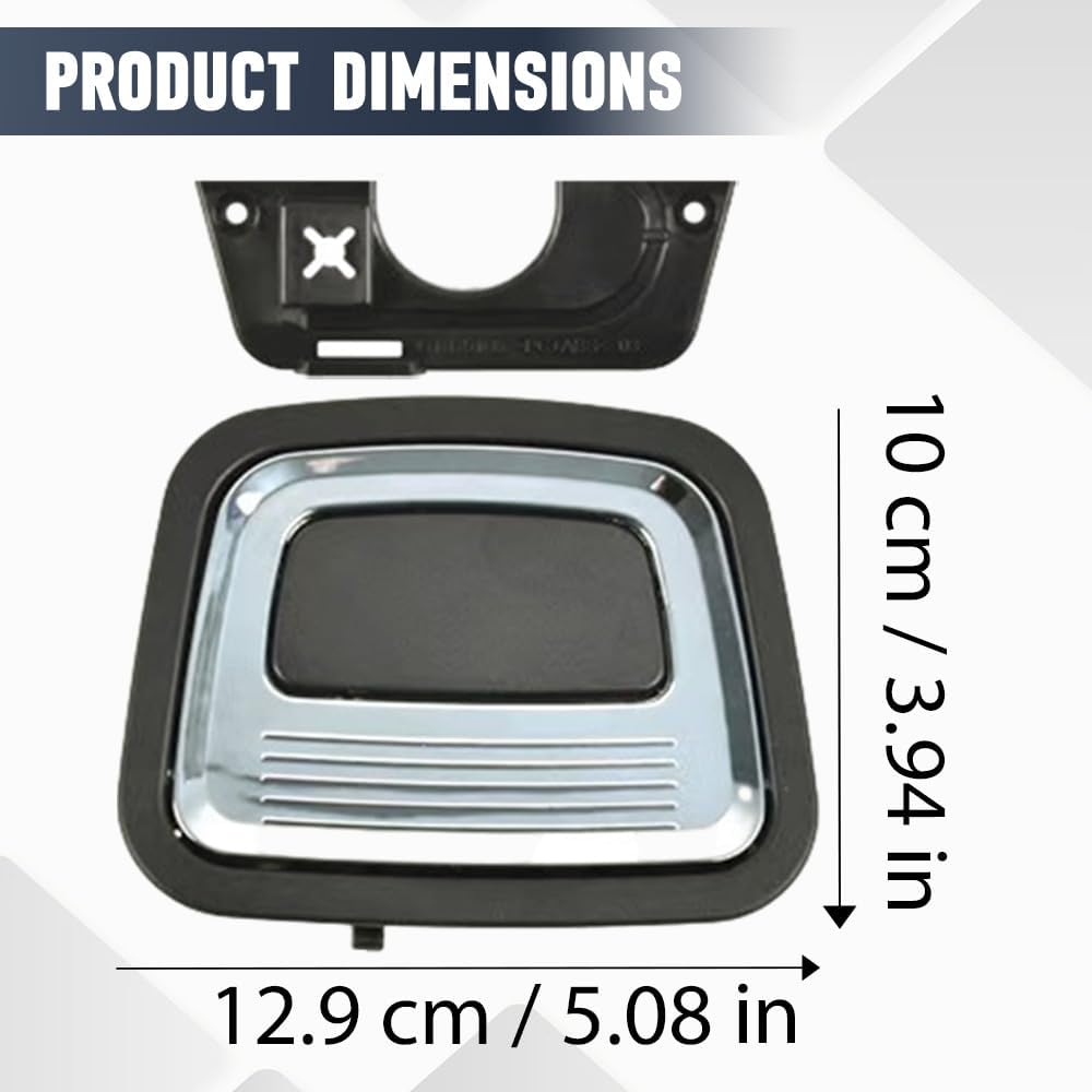 Riloer Car Rear Trunk Inside Floor Handle, Replacement Pull Handle, Replaces 0996800284 09968002849051, Compatible with Mercedes-Benz W176 2013-2018, Left & Right, 1 pc (Black and Chrome)