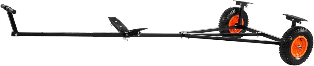 VEVOR Boat Trailer Dolly, 420lbs Load Capacity, Carbon Steel Trailer Mover with Adjustable Length, 15.7 in Pneumatic Tires and Nonslip Support Bracket, for Moving Kayak Motorboat Fishing Boat