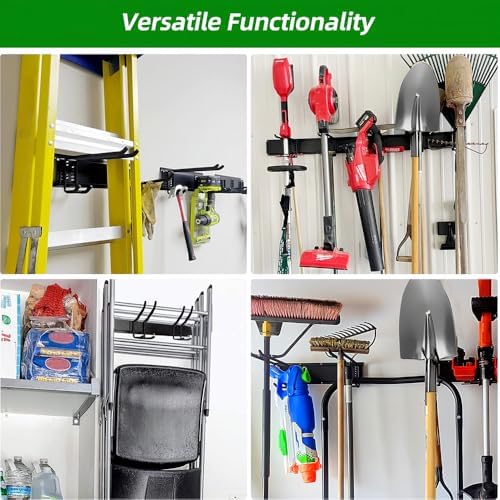 piyilo 48 in garage tool organizer wall mount, side view