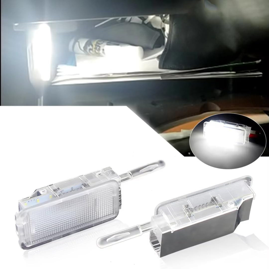 Car Trunk Light for Peugeot 1007 2004-2009/206 1998-2010/207 2006, 1/2PCS Trunk Cargo Lamp Footwell Under Door Glove Box Light