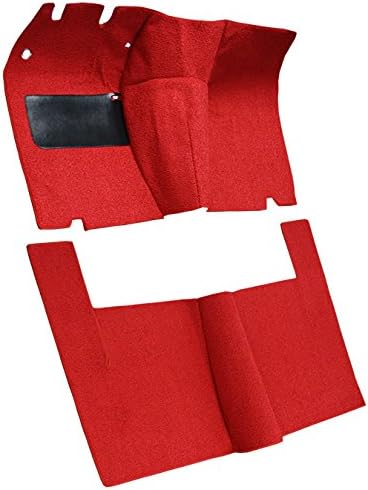 Replacement Auto Carpet Floor Liner - Cut and Sewn Loop - fits 1955-1956 Ford Fairlane 2 Door Hardtop (Charcoal)
