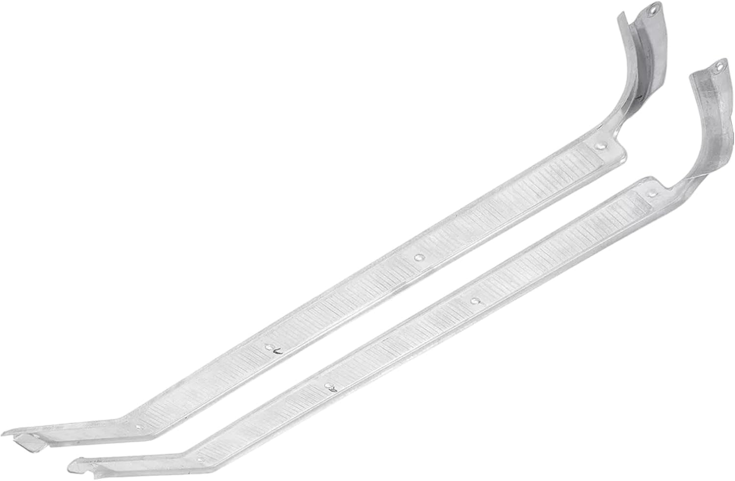 Pair Door Sill Scuff Plates Trim with Screws Compatible with 1967-1972 Ford Pickup Truck (F-100, F-250 & F-350)