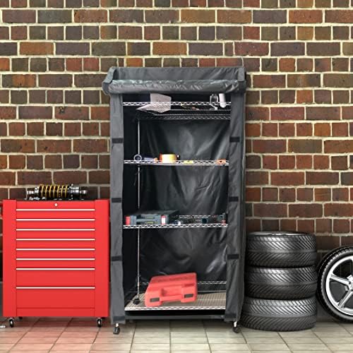 waterproof shelving & rack cover, fits 36"x14"x 54", package contents