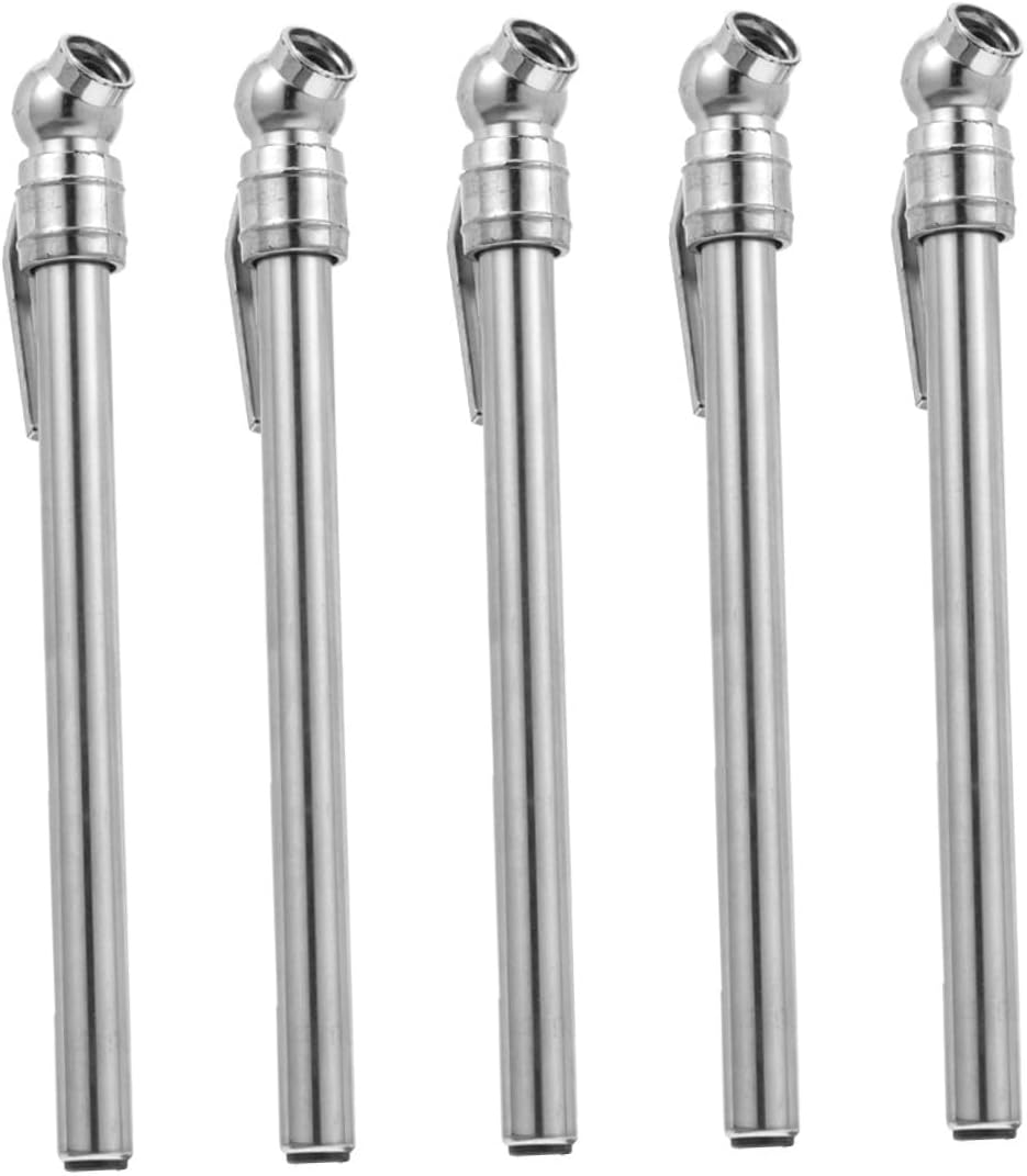 Healifty 5Pcs Portable Tire Pressure Gauge Accurate Car Tire Pressure Pen for Easy Monitoring Battery Design for Travel and Automotive Maintenance