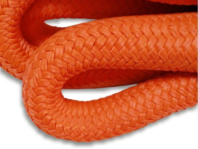 BILLET4X4 Original & Best U.S. (Bigger Truck Recovery) 1-1/2 inch X 30 ft Safety Orange 4x4 Vehicle Recovery Kinetic Rope with Heavy-Duty Carry Bag