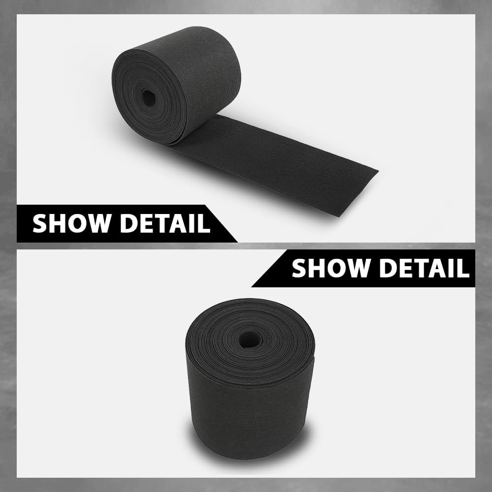 G-PLUS 12" x 75ft Boat Trailer Bunk Carpet, Outdoor Ribbed Marine Bunk Carpet Fit for Boat Trailer Runners Black