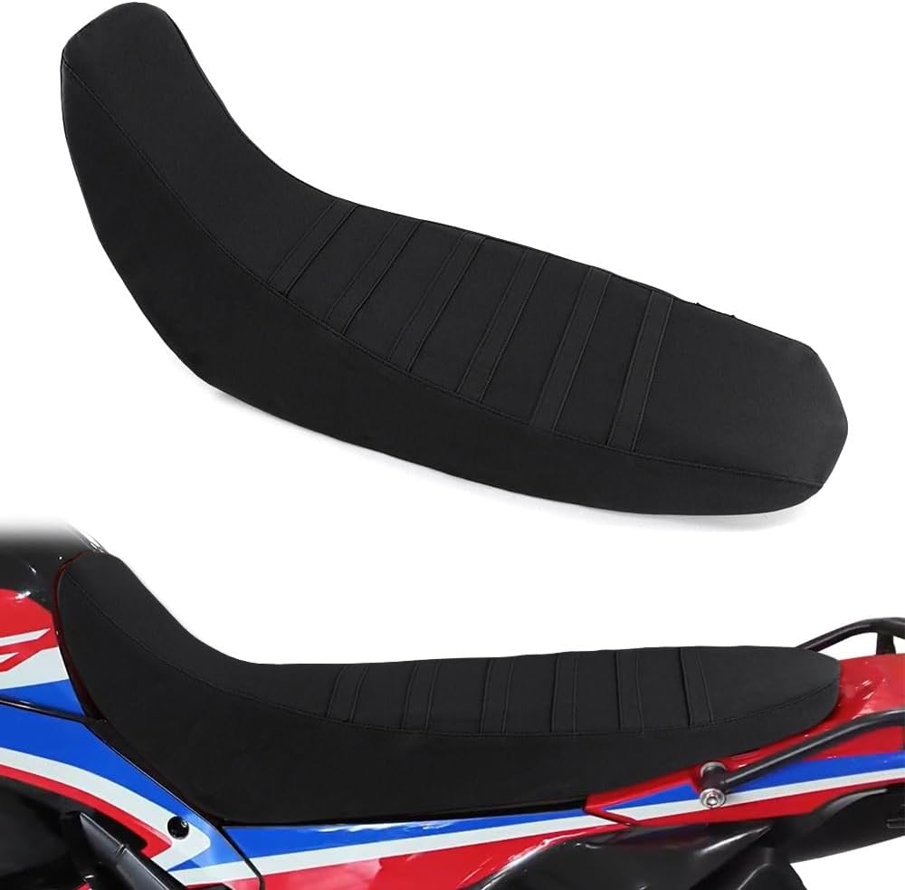xitomer PVC Leather Seat Cover Anti-Slip Seat Cover Compatible with CRF 300L Rally 2021 2022 2023 2024 (Black) (not for CRF300L)