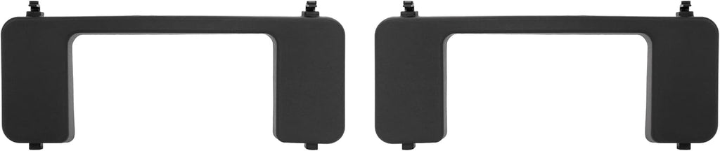 ALMULOO 2-Piece Front Bumper Tow Hook Cover Set for 2017-2022 Ford F250 F350 F450 & 2017-2020 F550 Super Duty - Replacement for FO1037107, HC3B 17F751-AC/AD, HC3Z17A900D, HC3Z 17A900-B