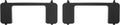 ALMULOO 2-Piece Front Bumper Tow Hook Cover Set for 2017-2022 Ford F250 F350 F450 & 2017-2020 F550 Super Duty - Replacement for FO1037107, HC3B 17F751-AC/AD, HC3Z17A900D, HC3Z 17A900-B