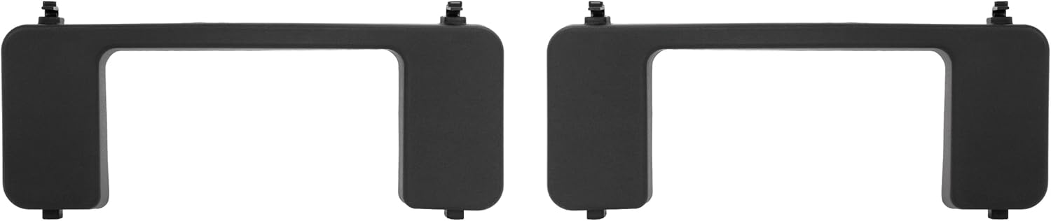 ALMULOO 2-Piece Front Bumper Tow Hook Cover Set for 2017-2022 Ford F250 F350 F450 & 2017-2020 F550 Super Duty - Replacement for FO1037107, HC3B 17F751-AC/AD, HC3Z17A900D, HC3Z 17A900-B
