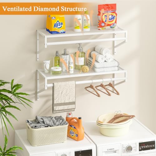threehio 3 pack closet shelves wall mounted, 2.7, package contents