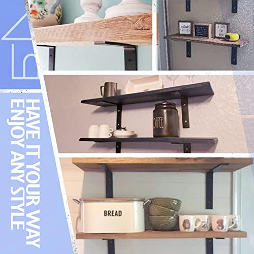 clt black shelf bracket, 12” x 5” quarter, package contents