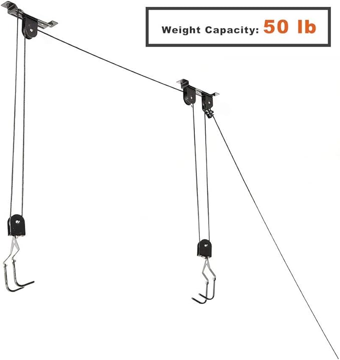 Wallmaster Ceiling Bike Mount Hanger, Bike Ceiling Lift Hoist, Bike Pulley - Image 3