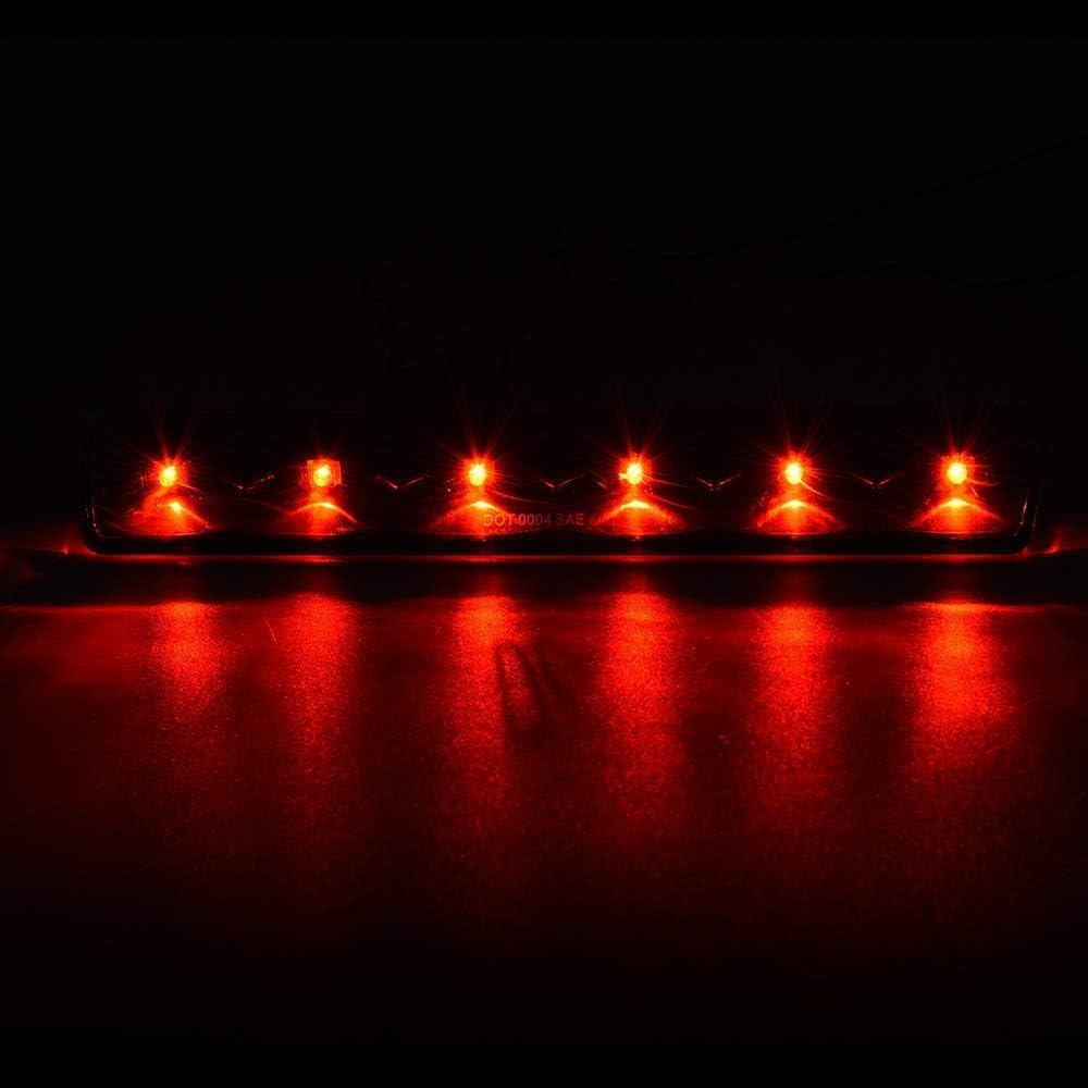 LQI LED 3rd Brake Light Compatible with Leer Are Century Truck Cap Topper, Cargo Light Parking Light Recessed Third Brake Light Smoky Lens Black Housing, AT-LED-36R, AT-LED-36R-01